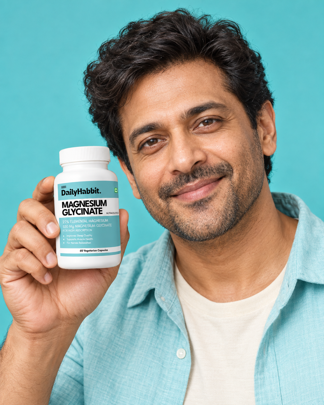 DailyHabbit magnesium lifestyle campaign portrait