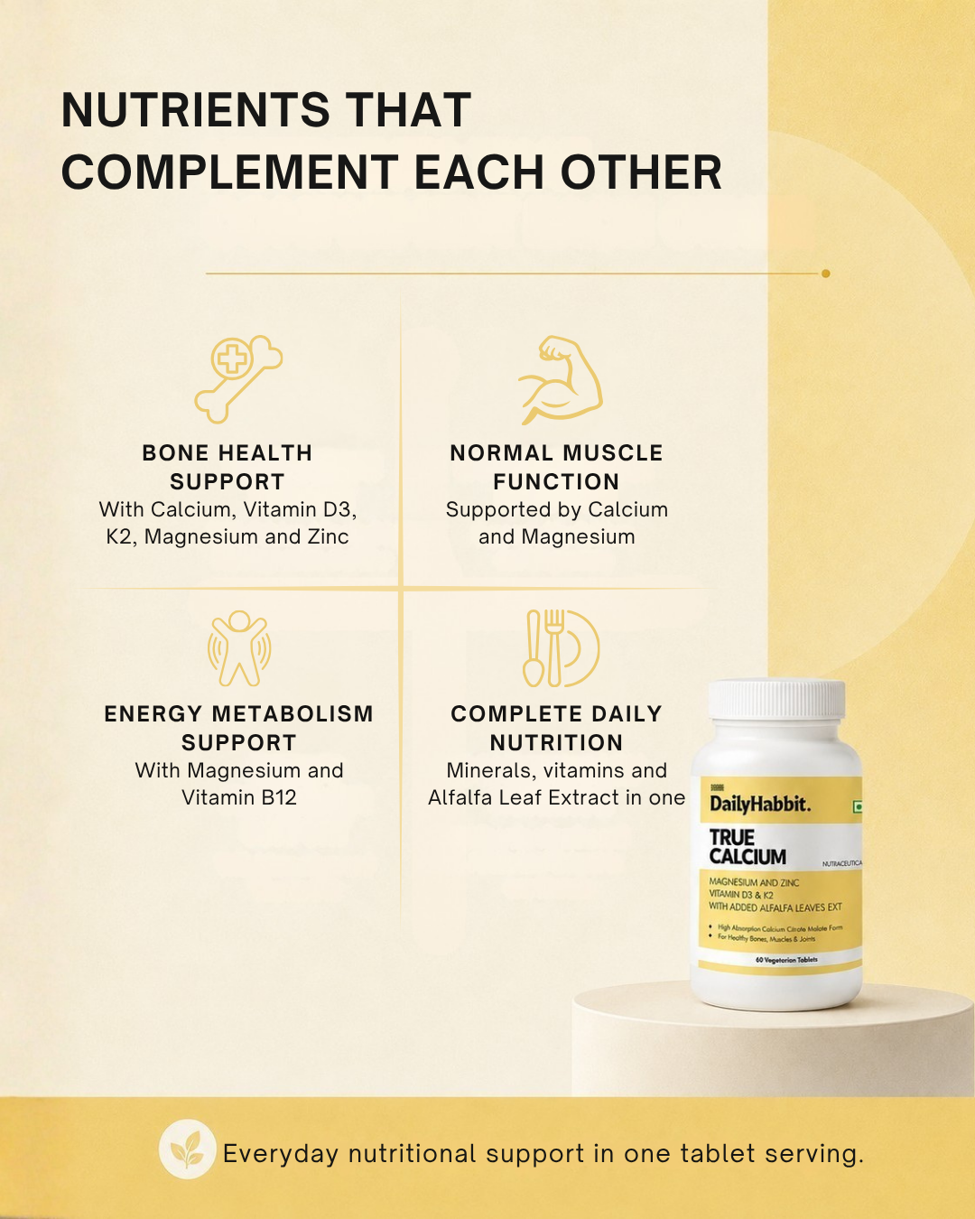 Calcium Supplements with Vitamin D3 & K2