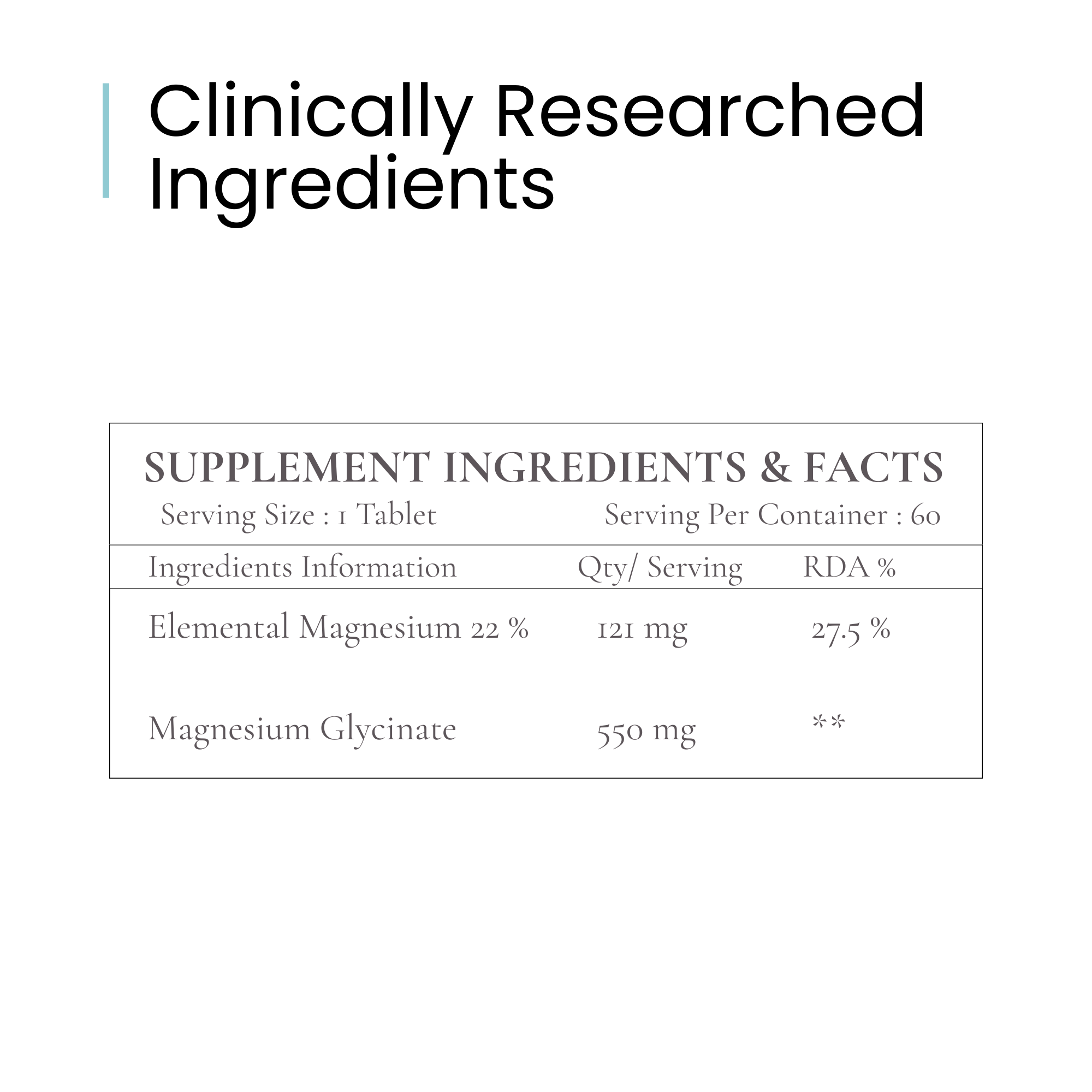 DailyHabbit Magnesium Glycinate