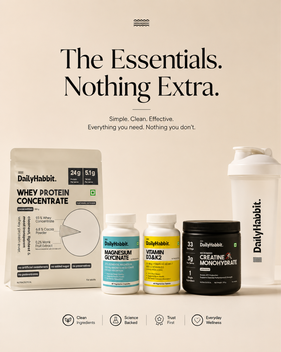 Daily Essentials | Everyday Wellness Supplements Bundle
